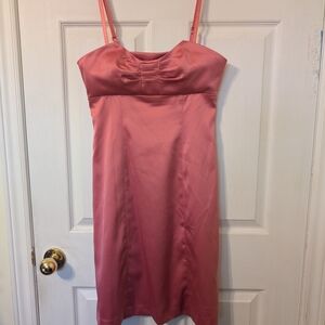 RW&CO. Pink Satin Dress